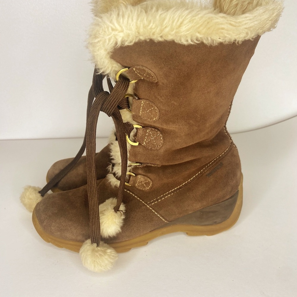 Sporto JoJo Tall Boots Waterproof  Brown Leather Suede Women's Size 9